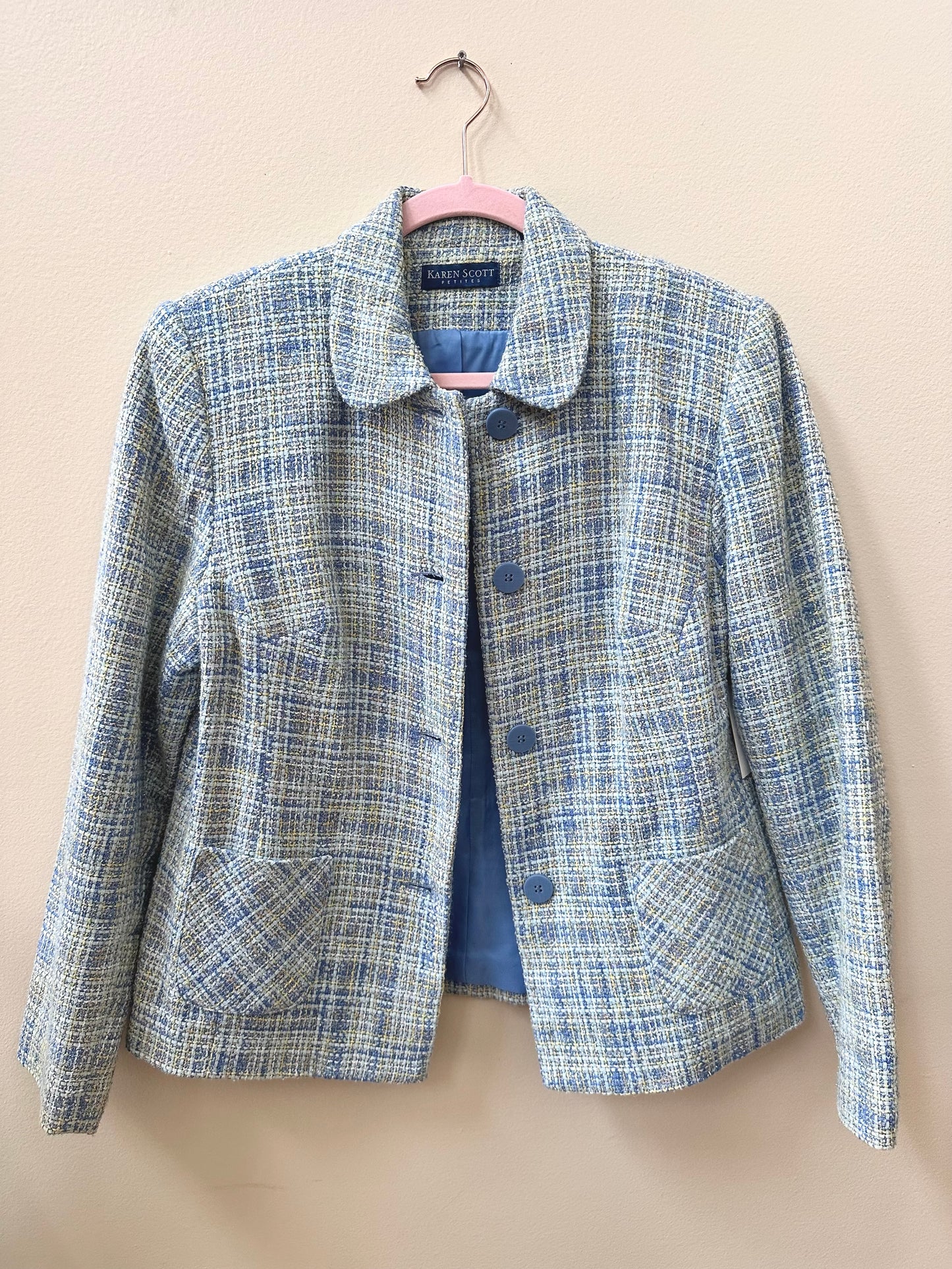 Karen Scott Tweed Blazer